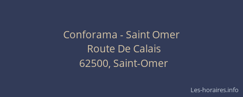 Conforama - Saint Omer