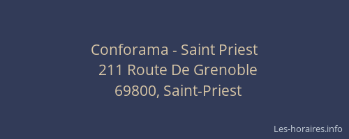 Conforama - Saint Priest