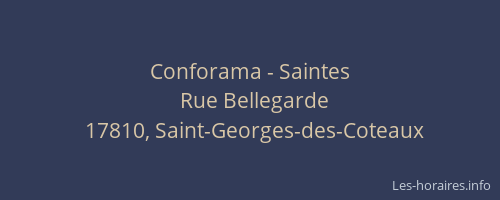 Conforama - Saintes
