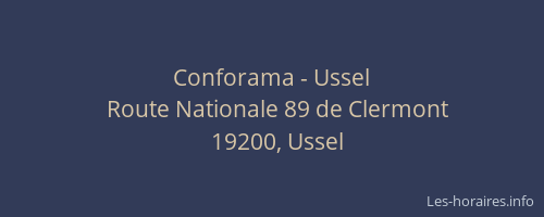 Conforama - Ussel