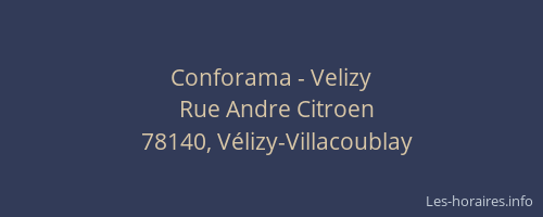 Conforama - Velizy