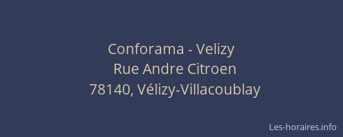 Conforama - Velizy