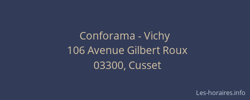 Conforama - Vichy