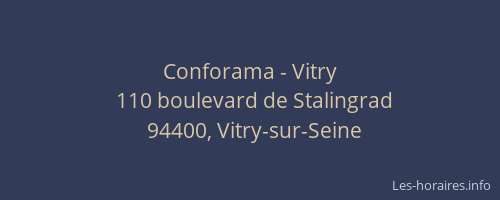 Conforama - Vitry