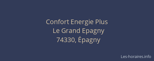 Confort Energie Plus
