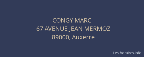 CONGY MARC