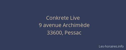 Conkrete Live
