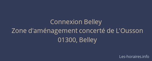 Connexion Belley