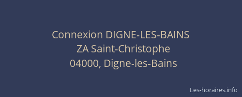 Connexion DIGNE-LES-BAINS