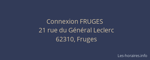 Connexion FRUGES