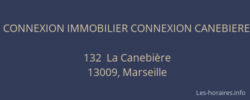 CONNEXION IMMOBILIER CONNEXION CANEBIERE