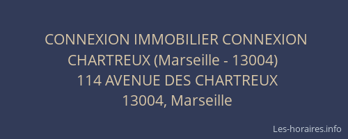 CONNEXION IMMOBILIER CONNEXION CHARTREUX (Marseille - 13004)