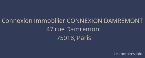 Connexion Immobilier CONNEXION DAMREMONT