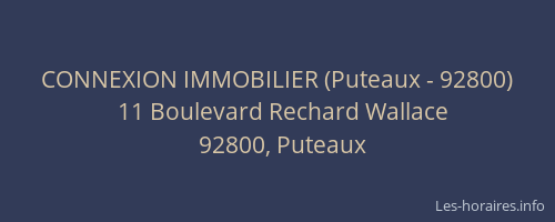 CONNEXION IMMOBILIER (Puteaux - 92800)