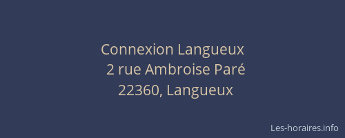 Connexion Langueux