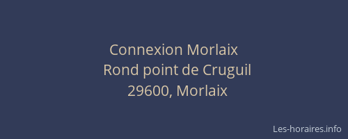 Connexion Morlaix