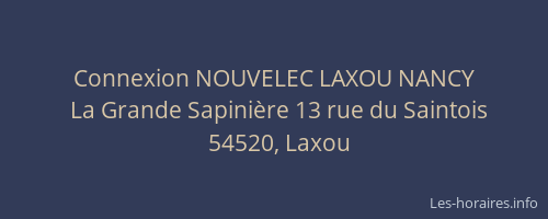Connexion NOUVELEC LAXOU NANCY