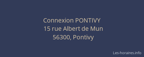Connexion PONTIVY