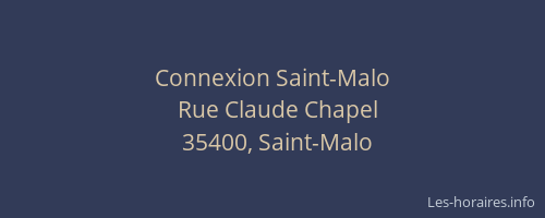 Connexion Saint-Malo