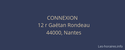 CONNEXION