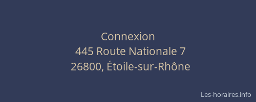 Connexion