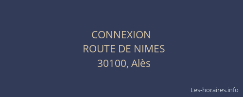 CONNEXION