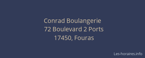 Conrad Boulangerie