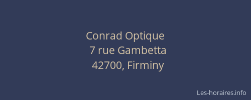 Conrad Optique