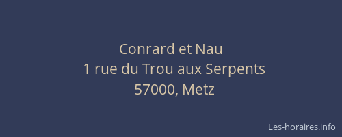 Conrard et Nau