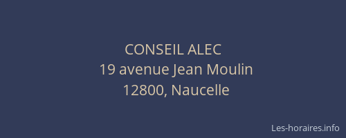 CONSEIL ALEC