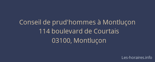 Conseil de prud'hommes à Montluçon