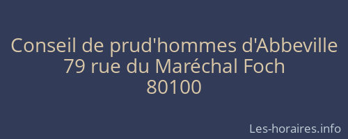 Conseil de prud'hommes d'Abbeville
