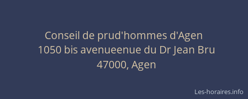 Conseil de prud'hommes d'Agen