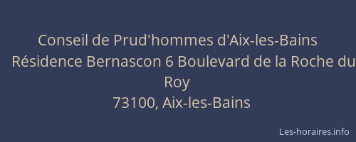 Conseil de Prud'hommes d'Aix-les-Bains