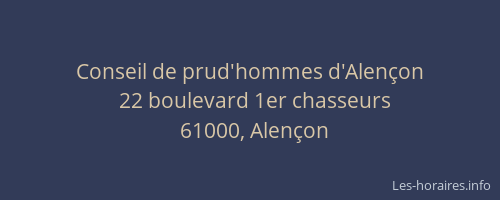 Conseil de prud'hommes d'Alençon