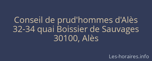 Conseil de prud'hommes d'Alès
