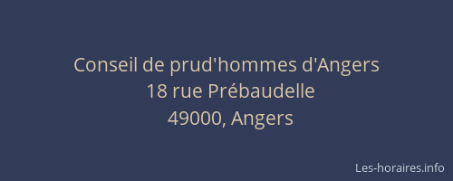 Conseil de prud'hommes d'Angers