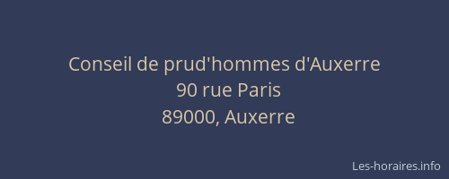 Conseil de prud'hommes d'Auxerre