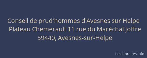 Conseil de prud'hommes d'Avesnes sur Helpe