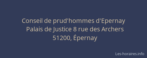 Conseil de prud'hommes d'Epernay