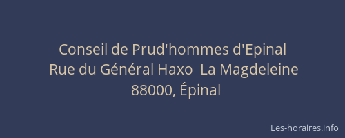 Conseil de Prud'hommes d'Epinal