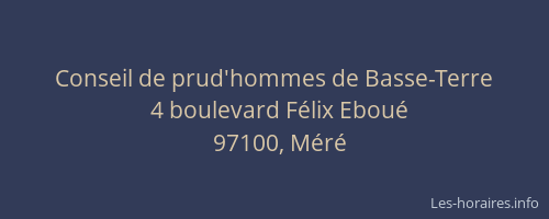 Conseil de prud'hommes de Basse-Terre