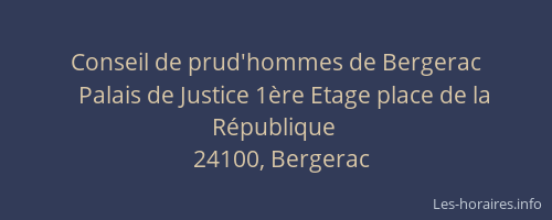 Conseil de prud'hommes de Bergerac