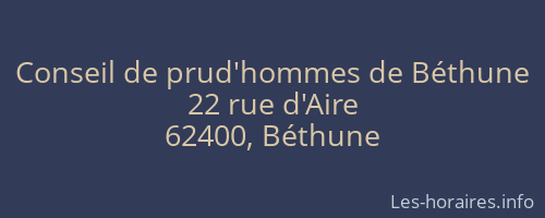 Conseil de prud'hommes de Béthune