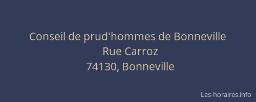 Conseil de prud'hommes de Bonneville