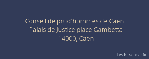 Conseil de prud'hommes de Caen