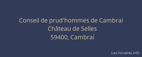 Conseil de prud'hommes de Cambrai