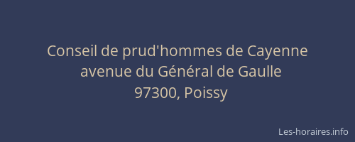 Conseil de prud'hommes de Cayenne