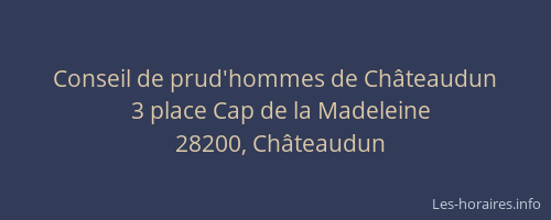 Conseil de prud'hommes de Châteaudun