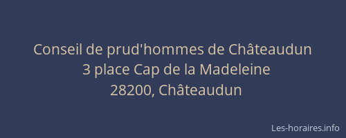 Conseil de prud'hommes de Ch&acirc;teaudun